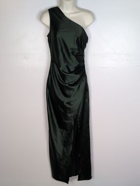 bhldn nicoletta one-shoulder scarf satin midi dress Nicoletta One-shoulder Satin Midi Dress
